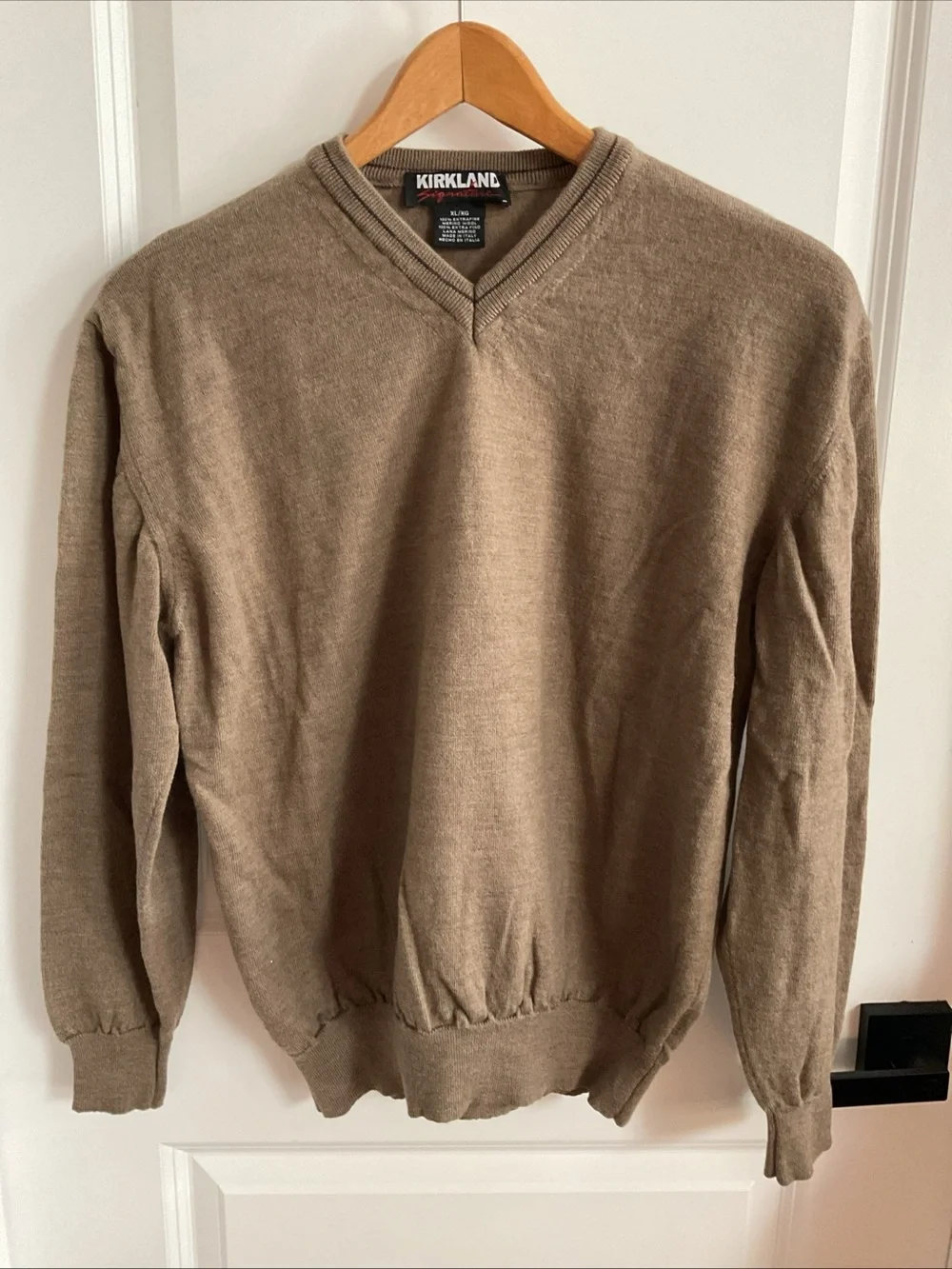 Kirkland Signature - Men's V-Neck Sweater - Brown - Size X-Large